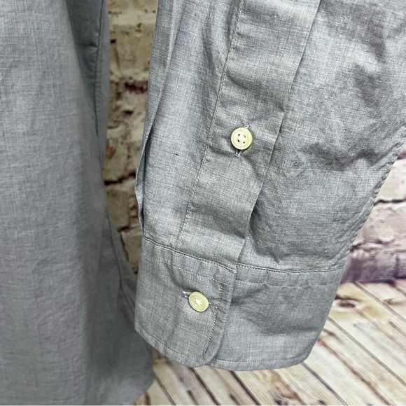 Polo Ralph Lauren Gray Button Front Long Sleeve Shirt - Picture 4 of 8